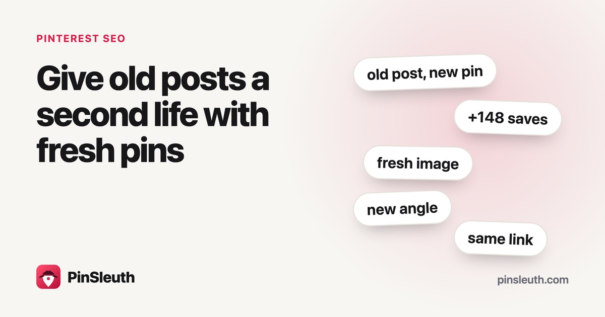 Give old posts a second life with fresh pins